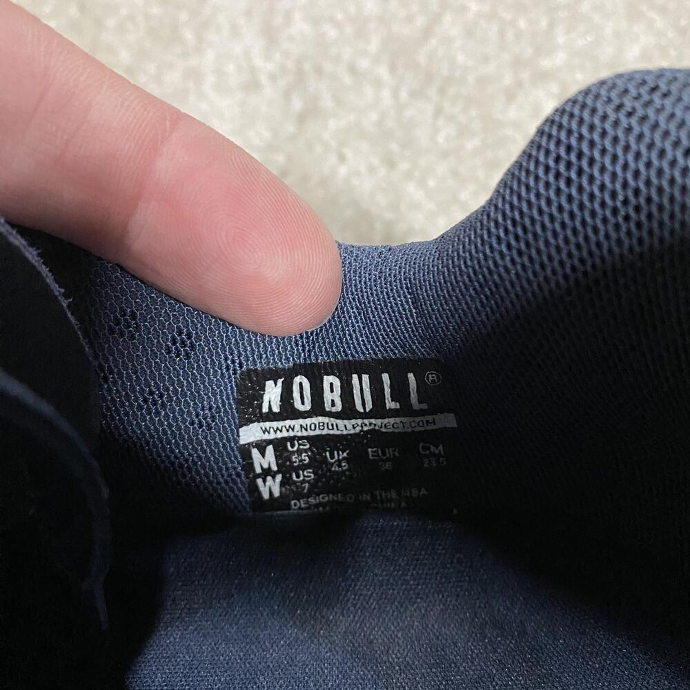 NOBULL Trainer Shoes Womens 7 Blue Camo Low Top Athletic Sneakers Workout - Picture 7 of 8